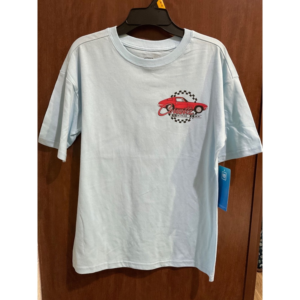 Corvette Boys Fashion Retro Tee with Short Sleeves, Size 10/12   /  G-021